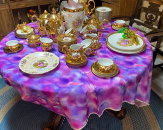 Vintage  Bavaria, 22k Gold Dessert Set. Service Sold Separate. Made in Germany