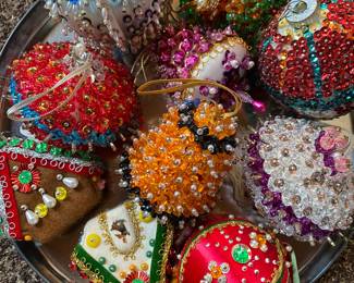 Vintage Sequin Ornaments