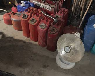 Gas cans Jerry cans