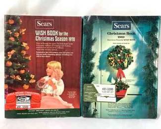 BIHY212 Vintage Sears Christmas Catalogs	2 vintage Sears Christmas catalogs. One is from 1969 & the other is from 1970.
