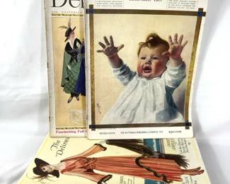 BIHY234 Antique/Vintage Delineator Magazines	1900's Delineator magazines from different years. Please look at pictures for conditions of the magazines. Published by the Butterick Publishing Co.
