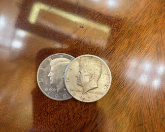 John F Kennedy half dollar collectable coins