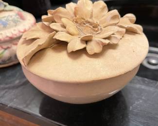 Handmade pottery/ trinket box (small and large set)