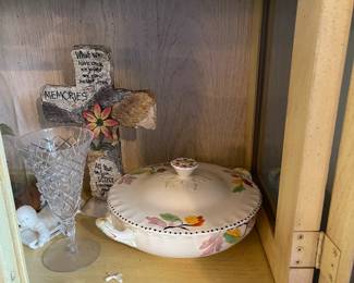 Vintage ceramic covered dish