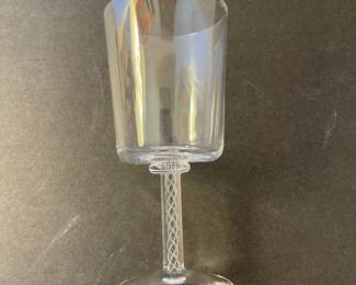 Vintage air twist wine glasses 