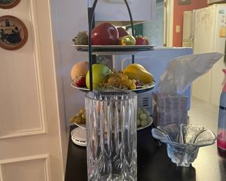 Gorgeous lead crystal hurricane lamp chimney