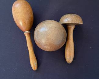 Antique wooden sock darners 
