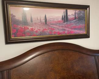 Checkerboard/ mosaic queen size headboard