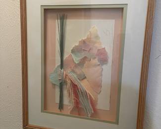 Framed shadow-box inspired artwork