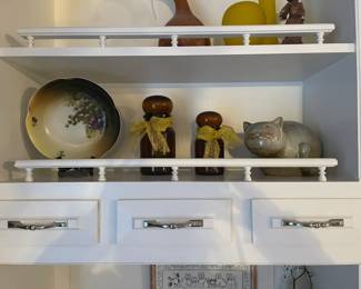 Many pieces of unique pottery