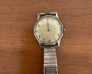 1950's Timex silver self wind watch