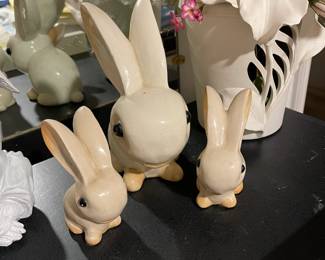Cute bunny figurines