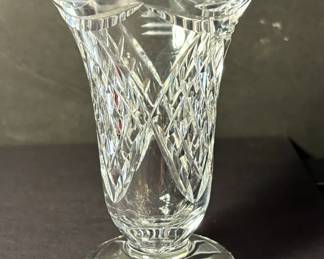 Lead crystal vase