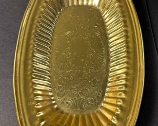 Gold plated serving tray