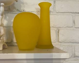 Beautiful sunny yellow vases