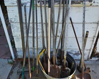 Vintage Artsy and functional Shovels Racks possible movie props