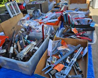 Tools that have been organized to the best of Aunt Susie's ability!