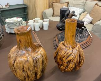 Chinese root ball vases