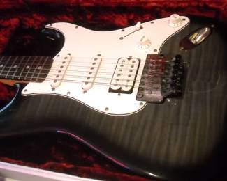 Fender Grey and White Tiger stripe