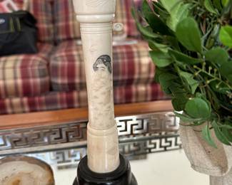 Japanese ivory candlestick 