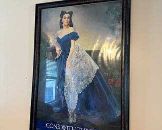Rare Gone with the Wind 50 year commemorative poster 