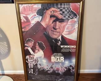 Bear Bryant “The Bear” movie poster 