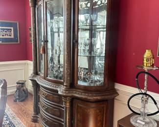 Michael Amini XL China cabinet with lighting 