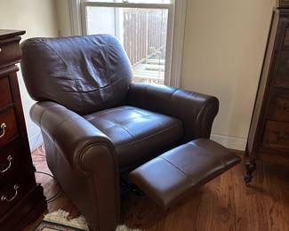 Leather recliner 
