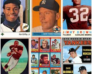 Sports card collage