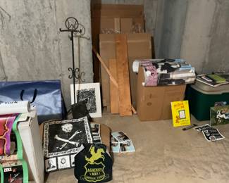 Antique holder for fireplace tools