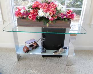 MCM Glass table possibly Demarcus