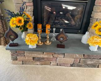 Candlesticks - the crystal are Tiffany & Co.