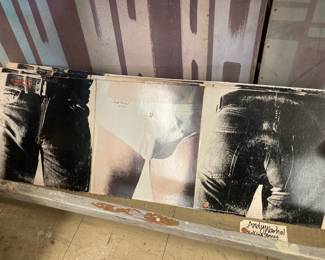 Andy Warhol designed Rolling Stones art