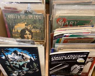 Song books and single song sheets