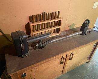Craftsman lathe and storage cabinet