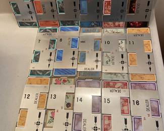 Duplicate bridge aluminum card sets (16) manual for tournaments