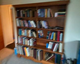 Book case and books
