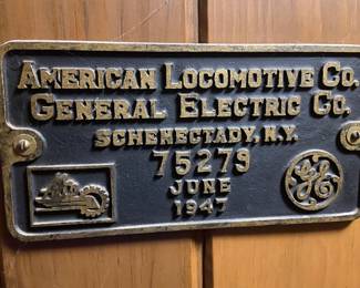 ALCO & GE Plaque