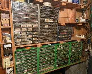 Storage of nails and screws etc