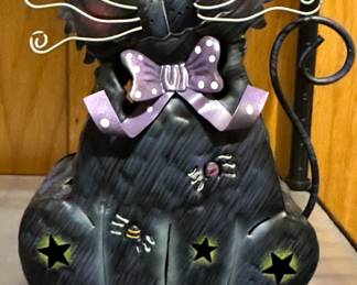 Home Interiors candle holder - Cat