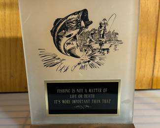Fishing Novelty Plaque 
