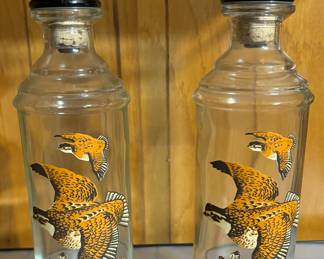 Quail Whiskey Decanter Bottles
