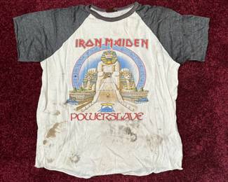 Vintage Iron Maiden Powerslave 1985 Concert T Shirt