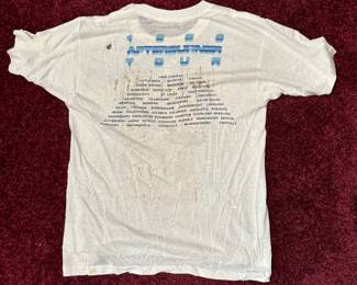 Vintage 1986 ZZ Top After Burner Tour Concert T Shirt