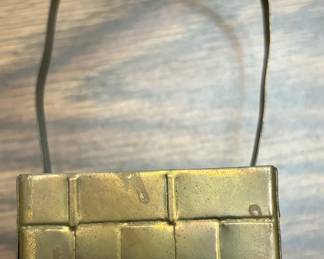 Dept 56 Miniature Brass Basket