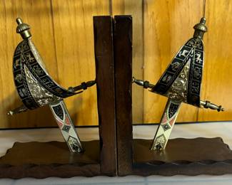 Zodiac Sword Bookends