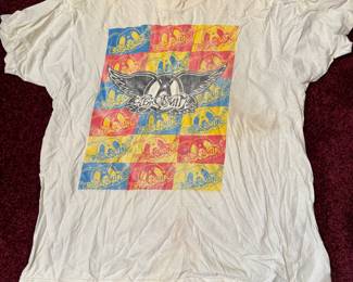 Vintage 1989  Aerosmith Pump Double Sided T Shirt 
