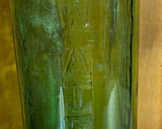 Vintage Green Glass Water Juice 40oz