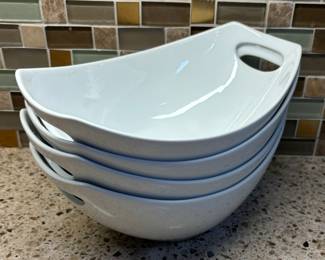 Serving bowls with handles set of 4