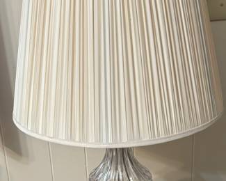 Crystal glass lamps x2